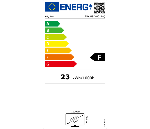 HP 24.5" 25x 3WL50AA 144Hz 1ms Czarny - 1461437 - zdjęcie 6